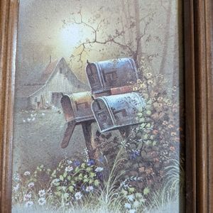 Vintage Framed Andres Orpinas Wall Decor